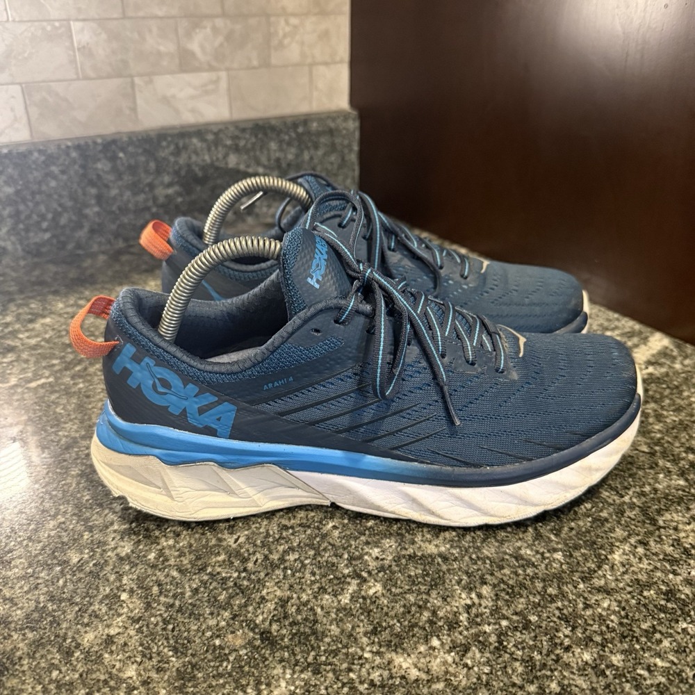 Hoka One One Arahi 4 Majolica Blue Athletic Running Shoes Sneakers Size 8.5 US